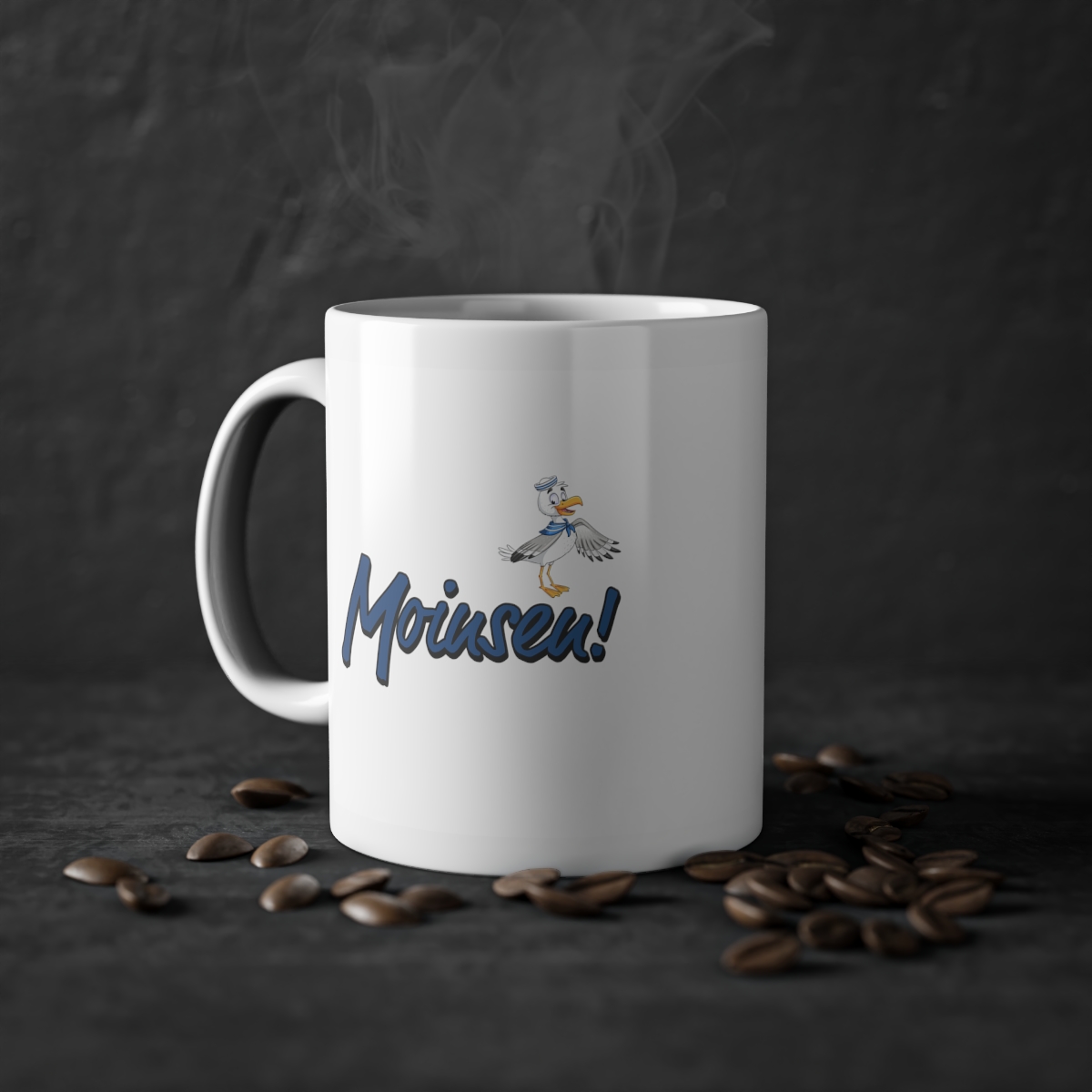 Moinsen Nordsee-Tasse mit ikonischer Möwe